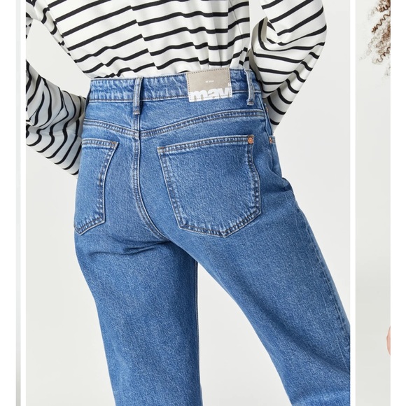 Mavi Barcelona cropped kick flare in Dark Acid wash Sz 24 - Picture 7 of 8